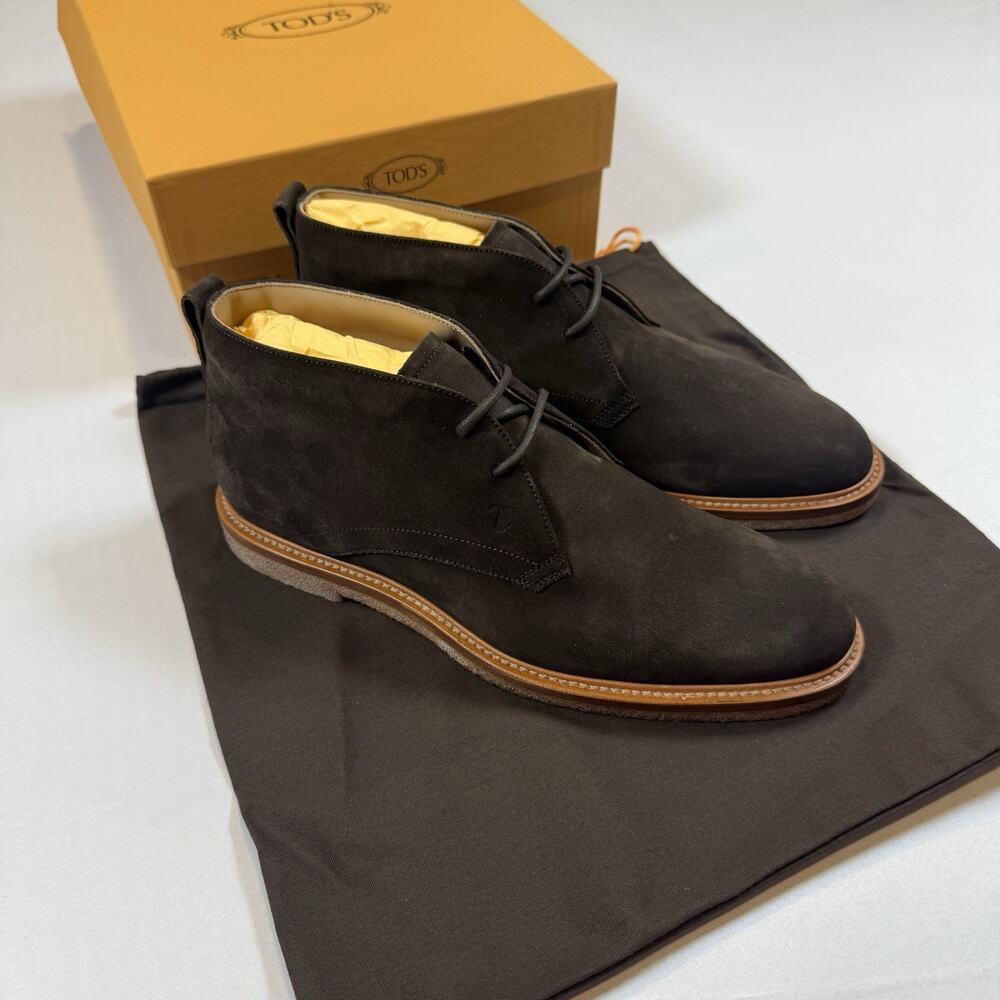 Tod’s SUEDE DESERT CHUKKA BOOTS Size 8UK/9.5US New In Box MSRP $975
